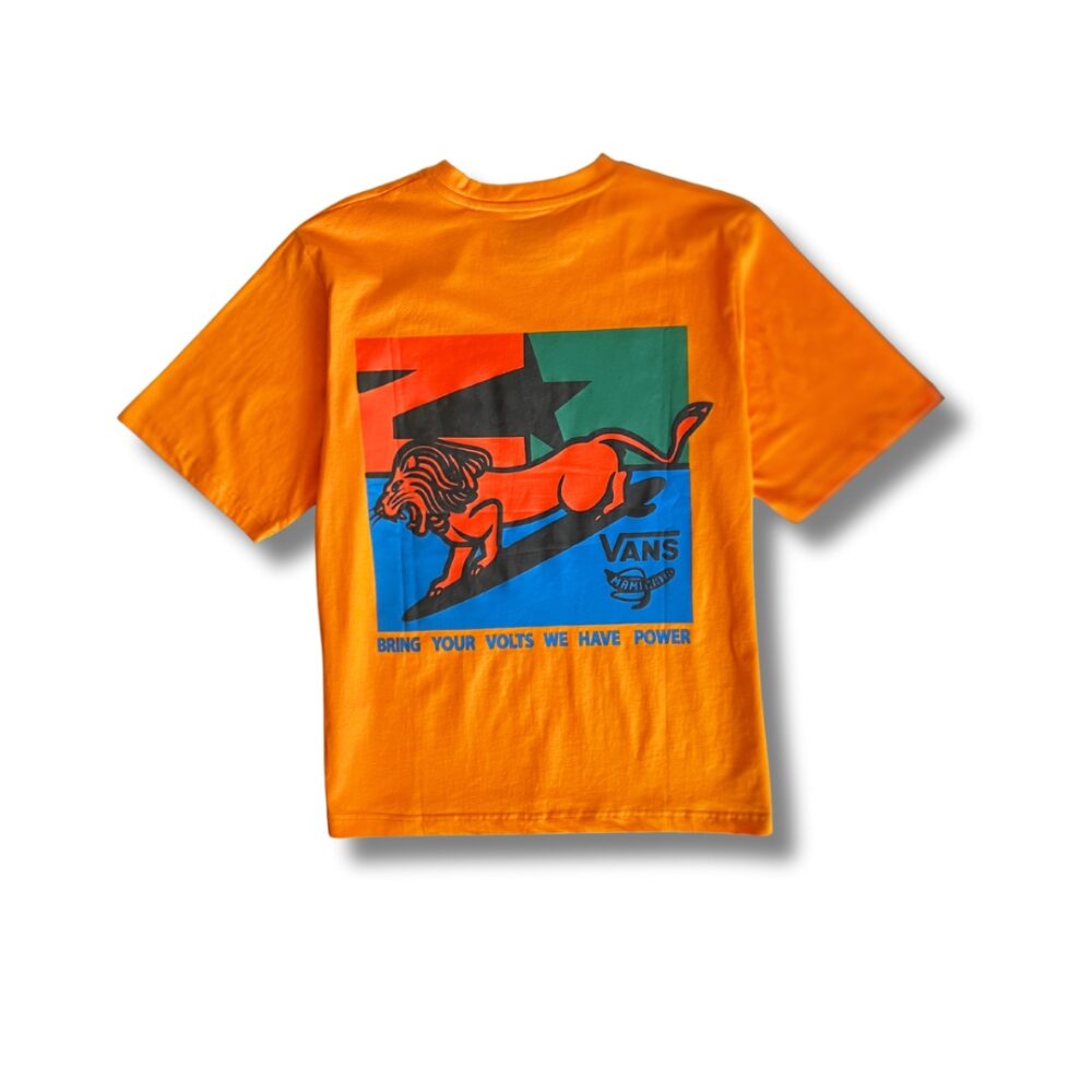 orange vans T shirt printed - Image 3