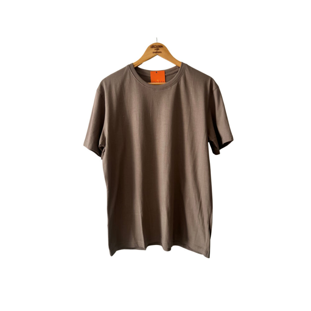 Oversized T-shirt nude brown