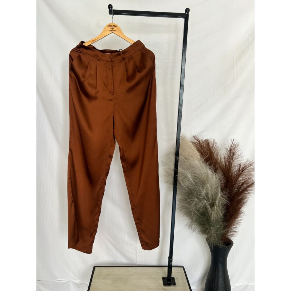 Satin mocha pants - Image 2