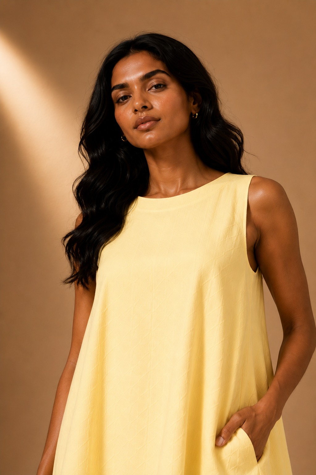 CRIMSON ETOILE BUTTER YELLOW DRESS - Image 3