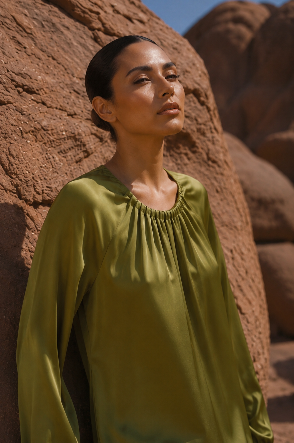 MOSSEA GREEN MAXI DRESS - Image 2