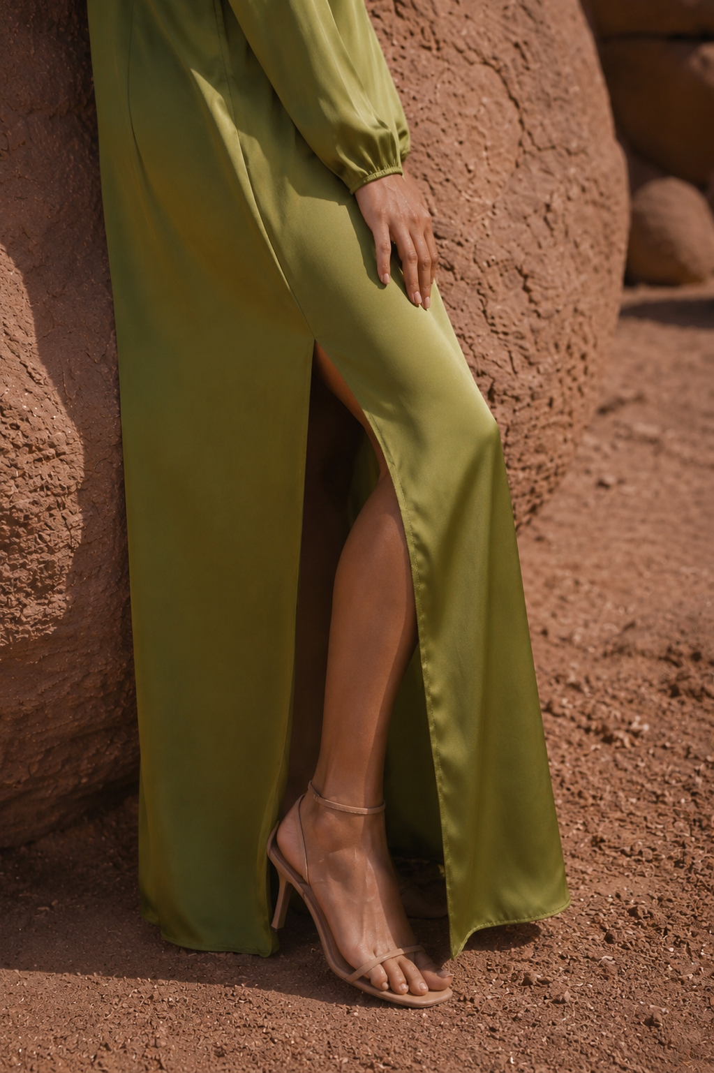 MOSSEA GREEN MAXI DRESS - Image 3