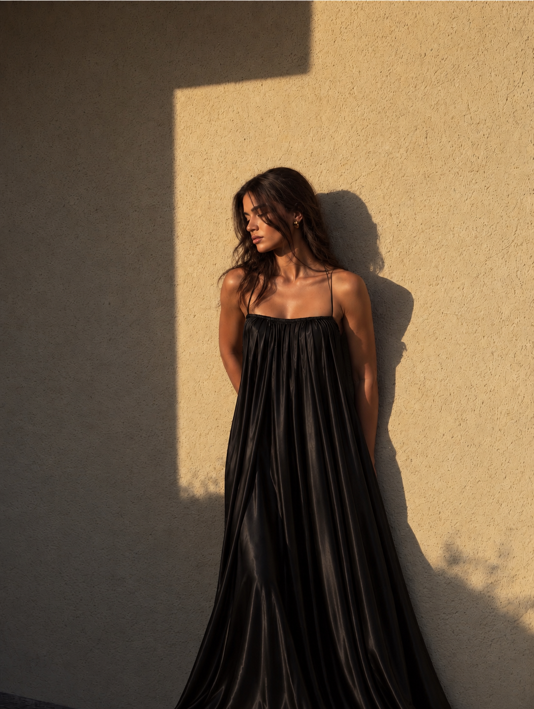 BLACKSOL RIVERA COLLECTION SATIN DRESS